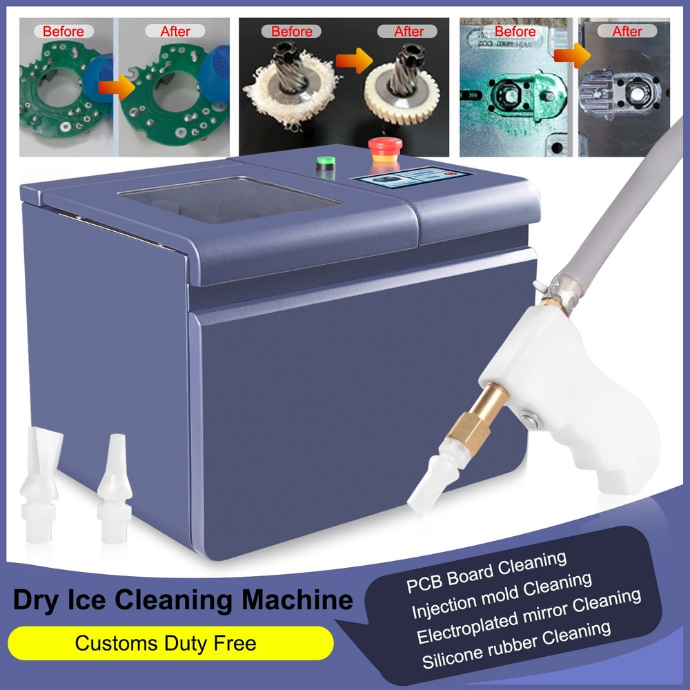 Portable Mini Dry Ice Blasting Machine Cleaning Machine For PCB Burrs Remove AU