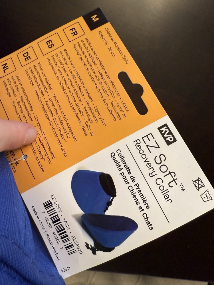 KVP EZ Soft Recovery Collar Size Medium