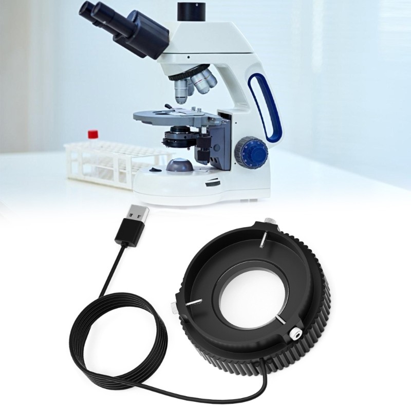 USB Powered Portable LED Rings Light With Polarizing Function For Microscope