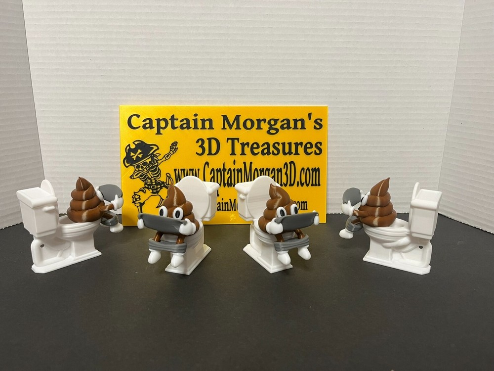 Mr. Poop Bathroom Buddy.  3D Printed!