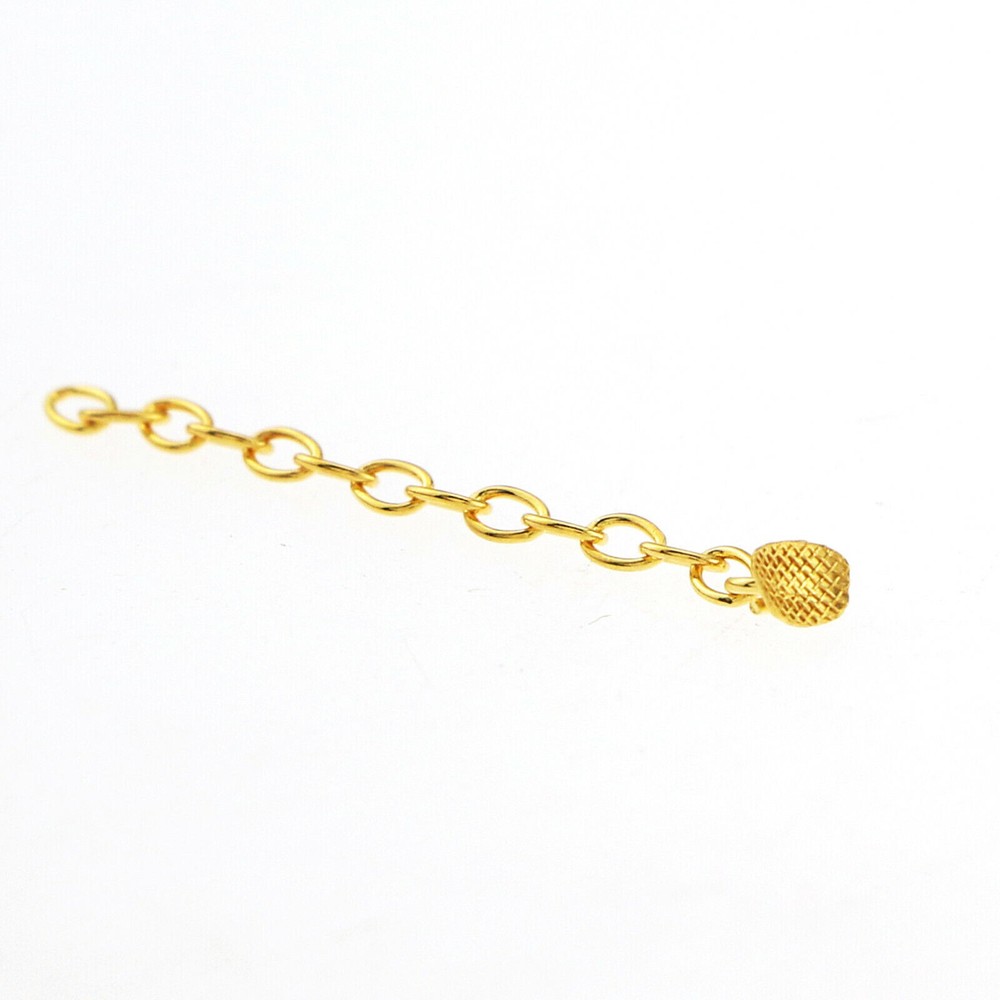 10 Pcs Dental Orthodontic Traction Chain Gold Plated Lingual Button Rectangular