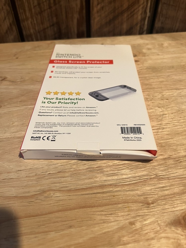 TALK WORKS Tempered Glass for Nintendo Switch Lite Screen Protector (3 Pack)