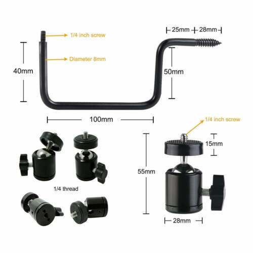 2 Pack Trail Camera Mount Tree Holder 360 Degree Adjustable Game Camera Mounting