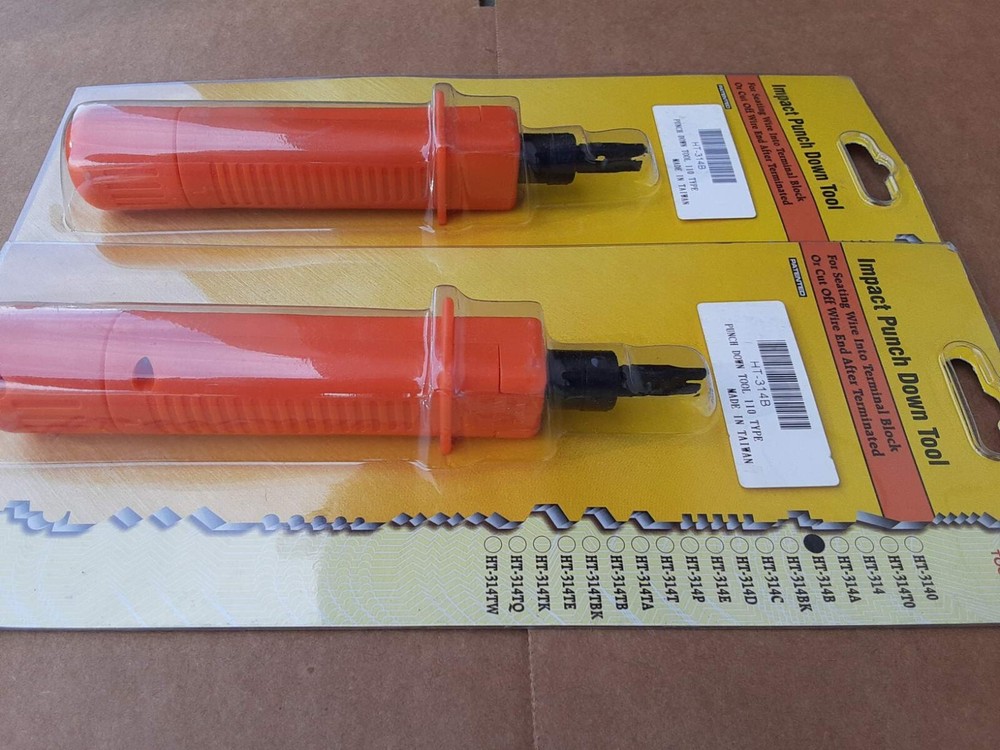2 pack Punch Down Tool HT-314B - Orange - Use on  110/88 Type - NEW