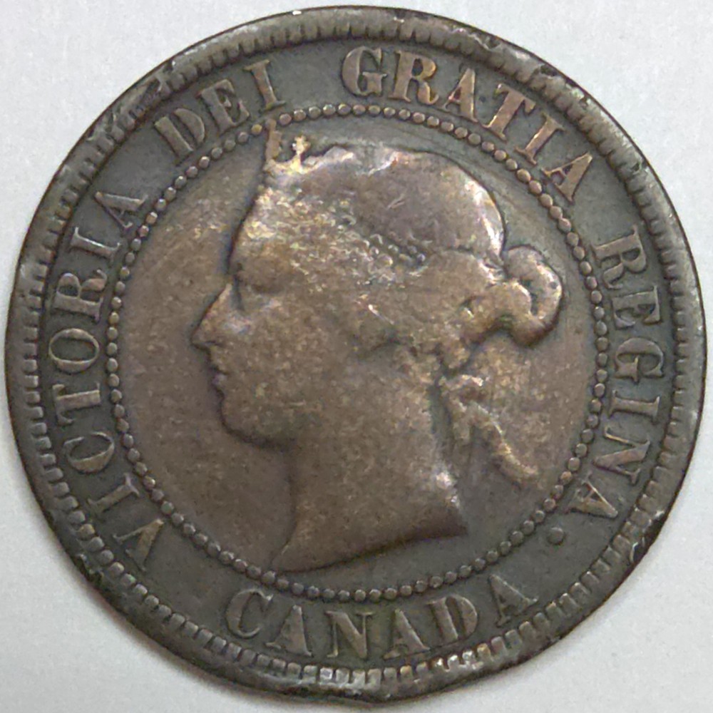1876-H Canada Large One Cent (Lot#1)
