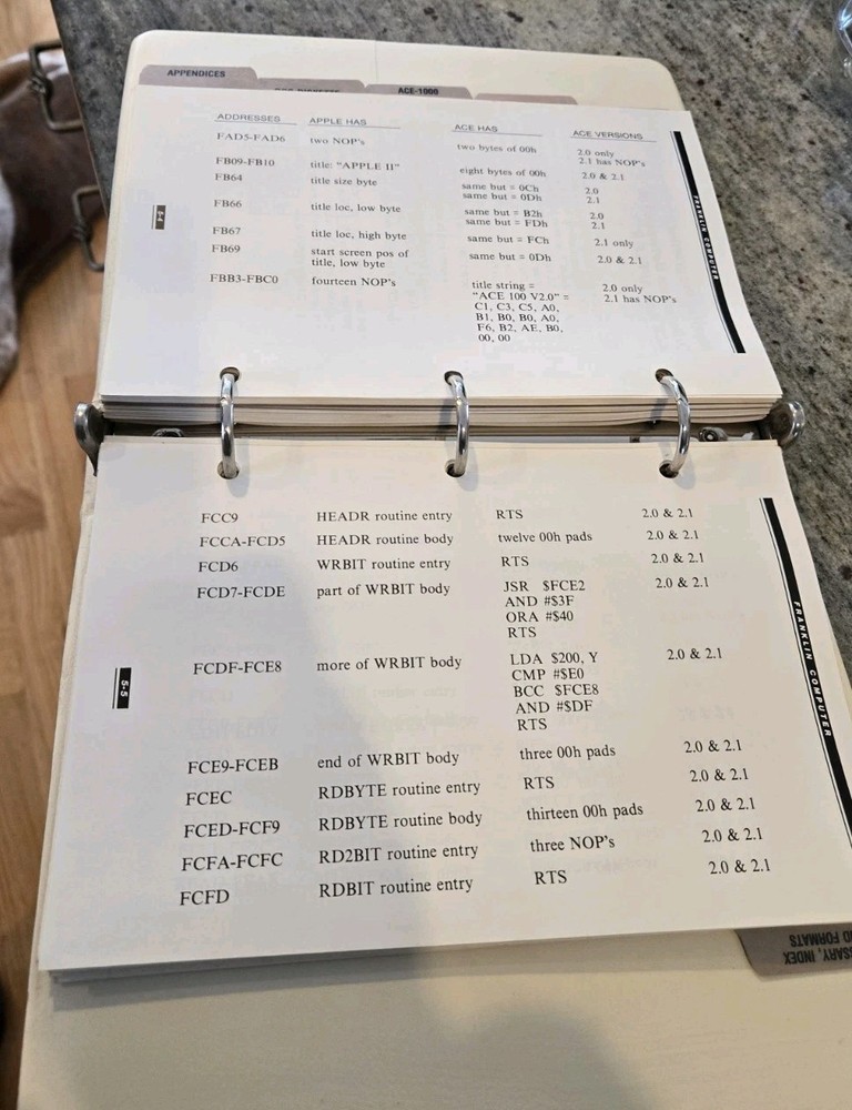 Franklin Ace 1000 User Reference Manual with Diagnostic Schematics VERY NICE