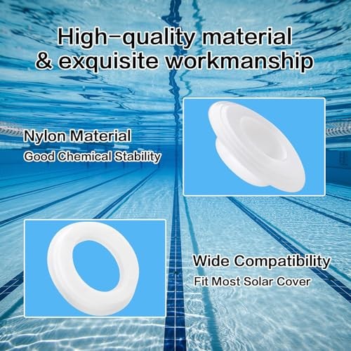 6 Pack Quick Drain Grommet Kit for Solar Heating Covers Water Drainage System