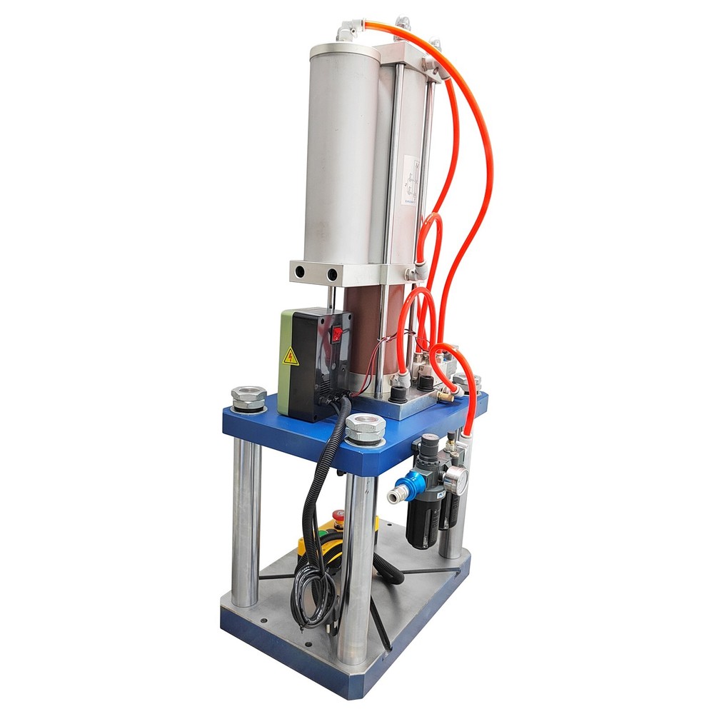 110V 8 Tons Pneumatic Punch Press Machine 17636Lbs with Controller 4 Columns