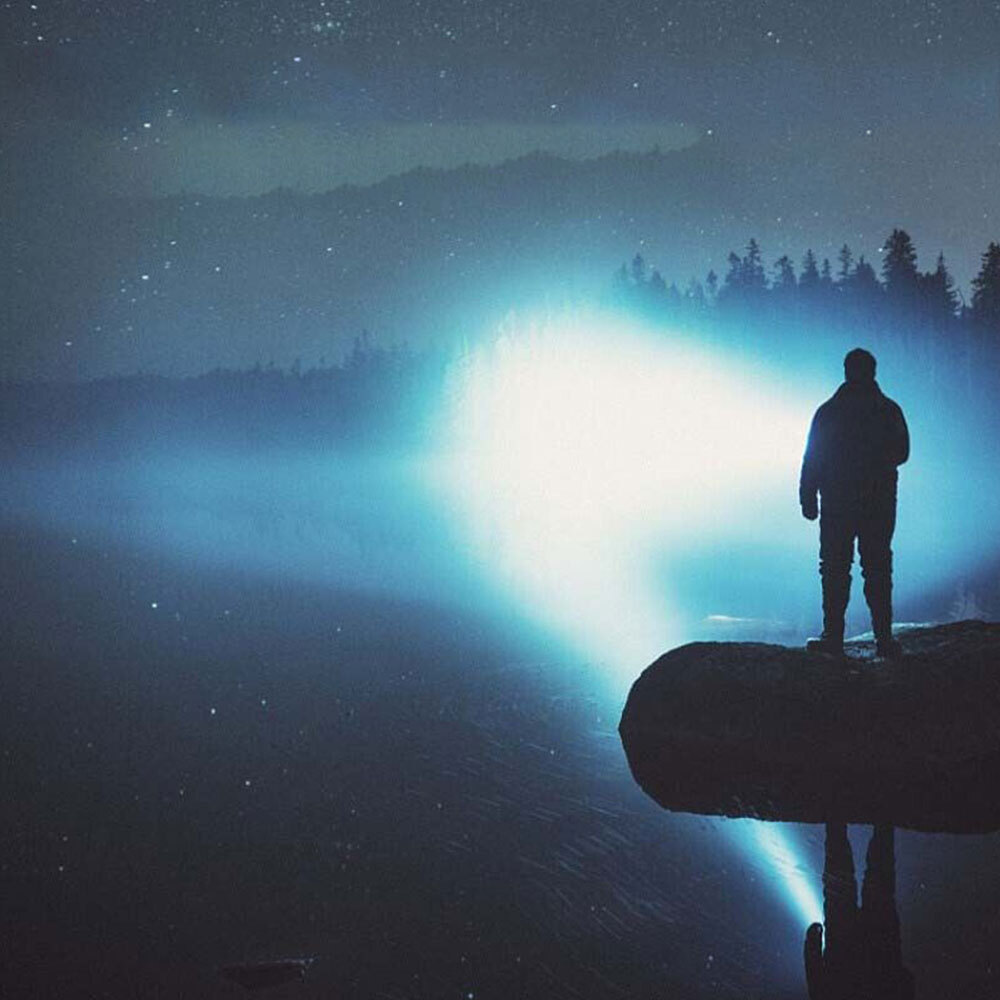 1000000LM Rechargeable Spotlight Spot Lights Handheld Flashlight Lightweight FR