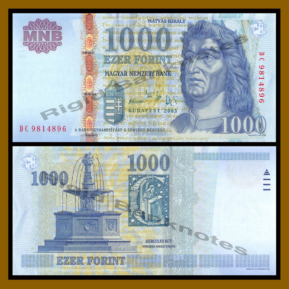 Hungary 1000 Forint, 2005 P-197a Unc