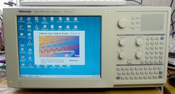 TEKTRONIX TLA714-3 LOGIC ANALYZER WINDOWS main frame working