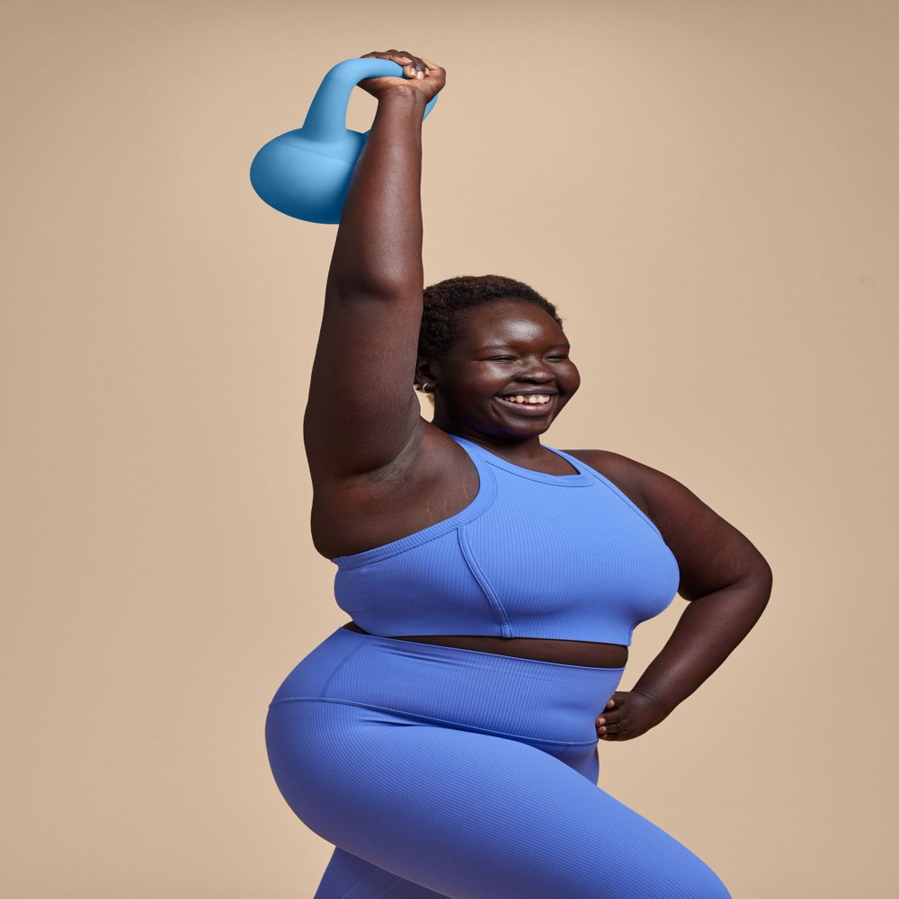 8Lb Soft-Shell Kettlebell, Periwinkle