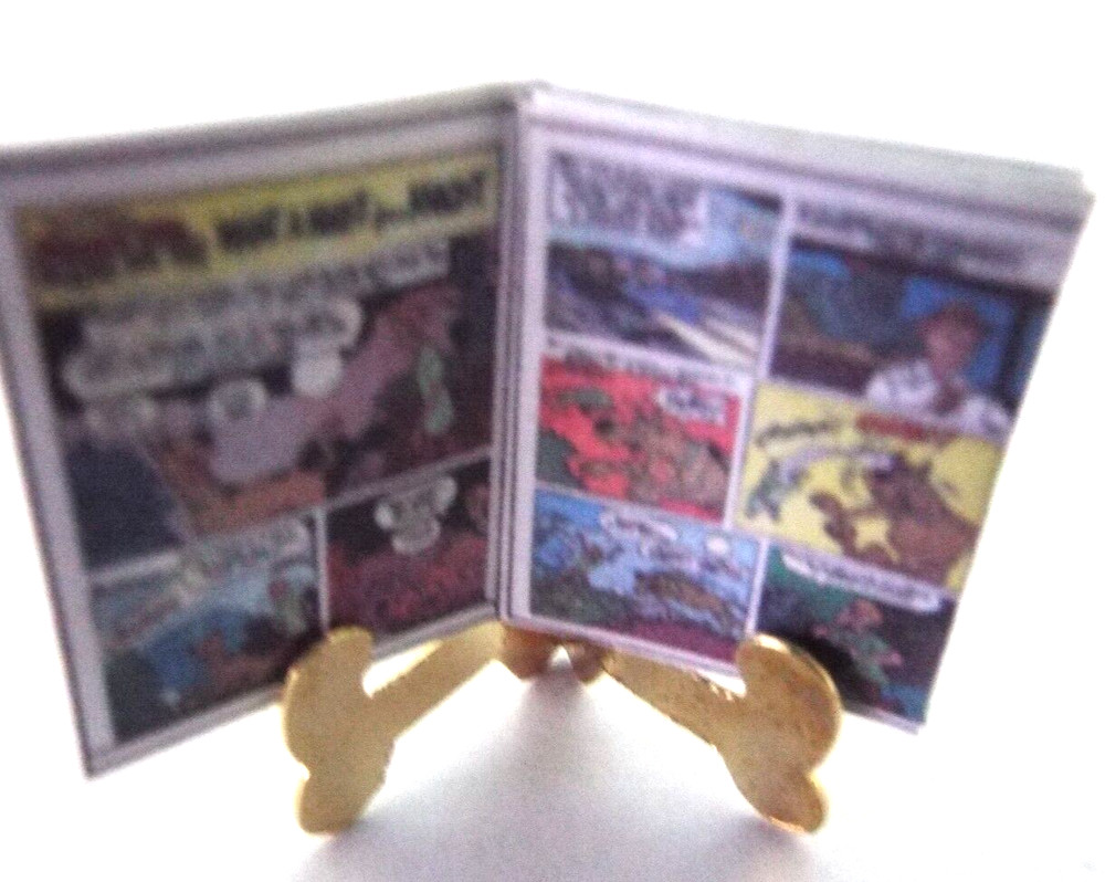 Mini 'SCOOBY DOO' Comic Dollshouse 1:12 scale OPENING printed PAGES