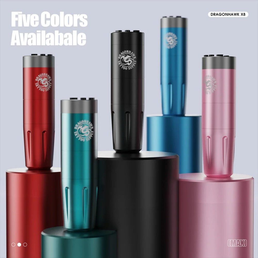 Dragonhawk X8 Frequency Adjustable Wireless Tattoo Pen Machine WQP-048