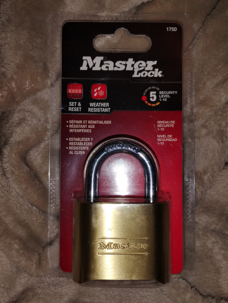 Master Lock Resettable Combination Padlock Model 175D * New In Package!