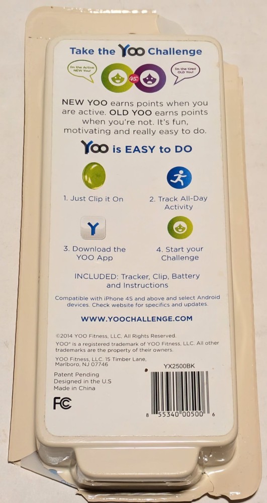 Yoo Mini Wireless Activity Tracker Clip New Free Shipping