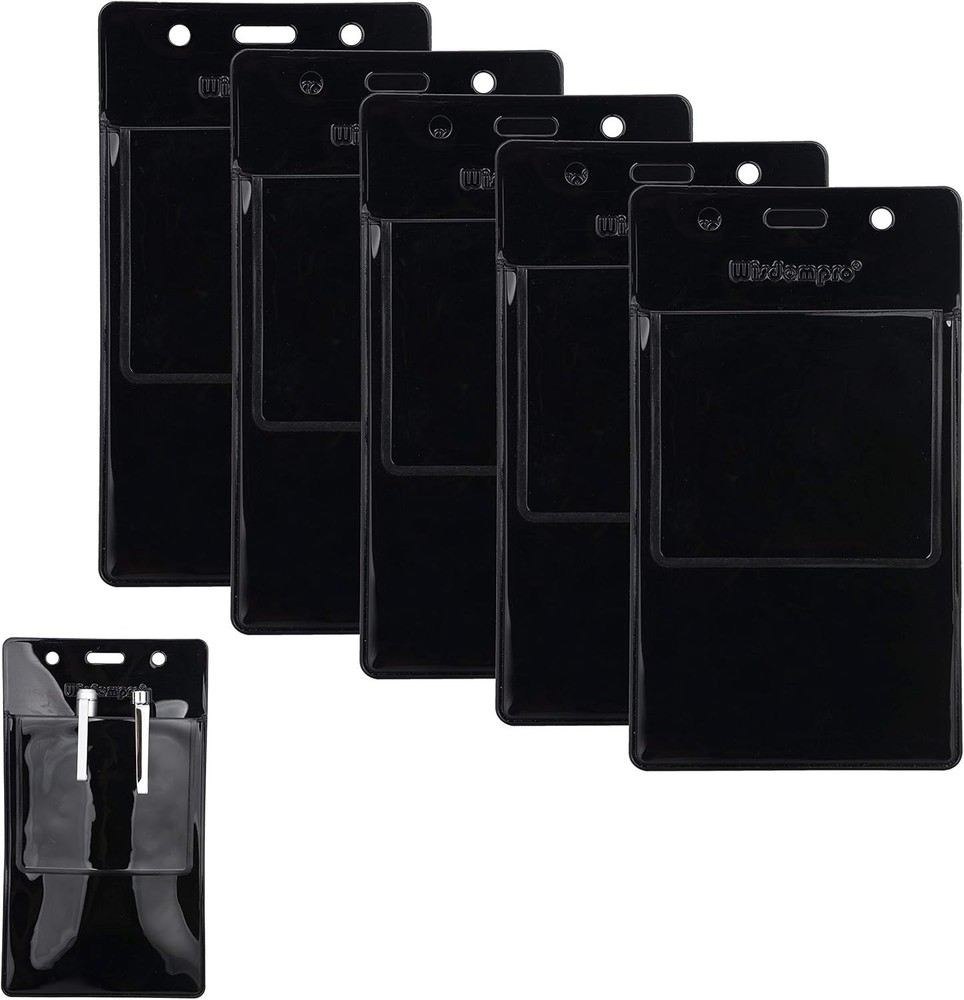 5 Pack Clear Heavy Duty Pocket Protector for Shirts, Lab Coats, Pants - Multi-Pu