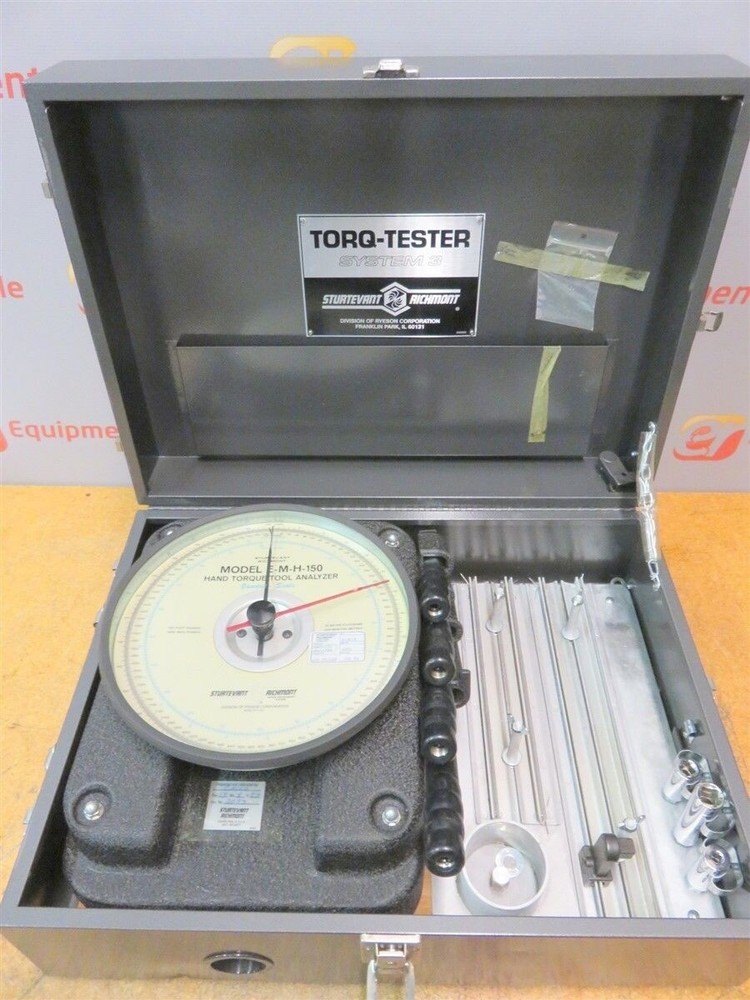 Torq-Tester E-M-H150 System 3 Sturtevant Richmont Hand Torque Tool Analyzer