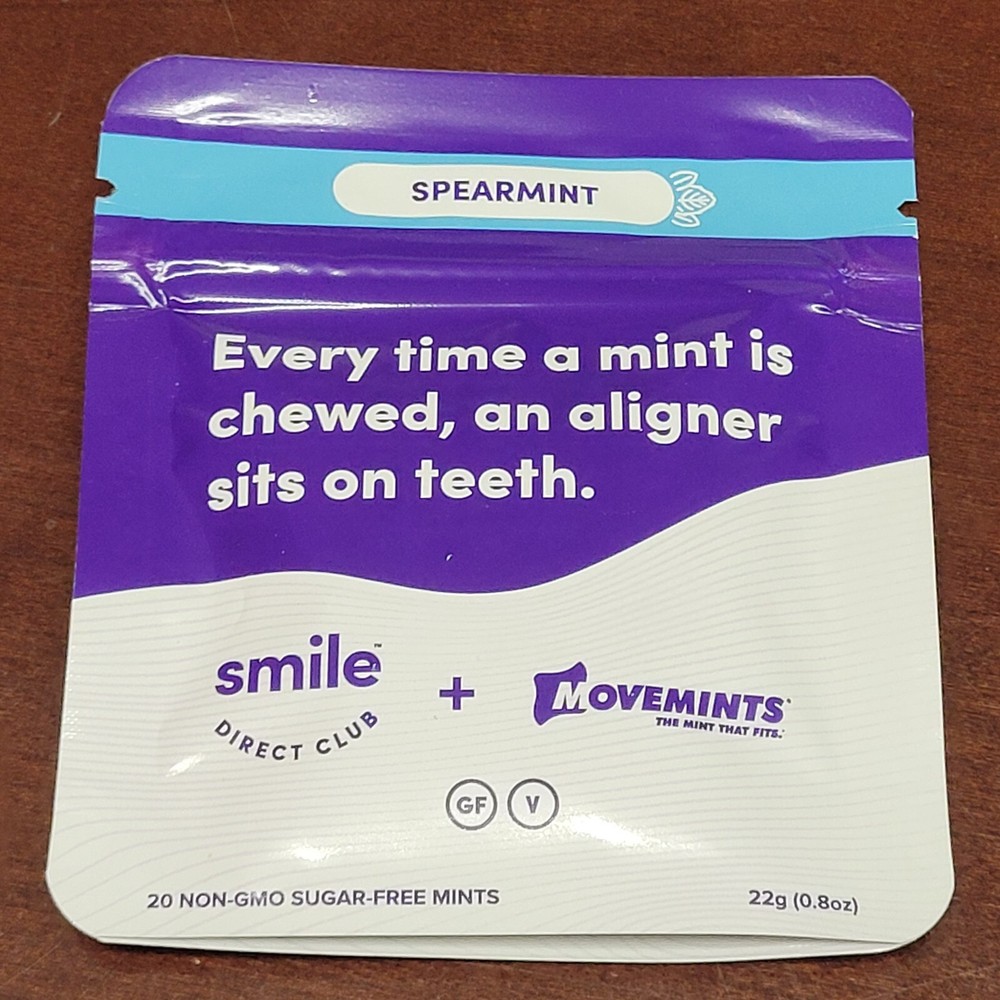 🔥🔥 ( 3 Packs - 20 Count Each ) MOVEMINTS Patented Clear Aligner Seating Mints!