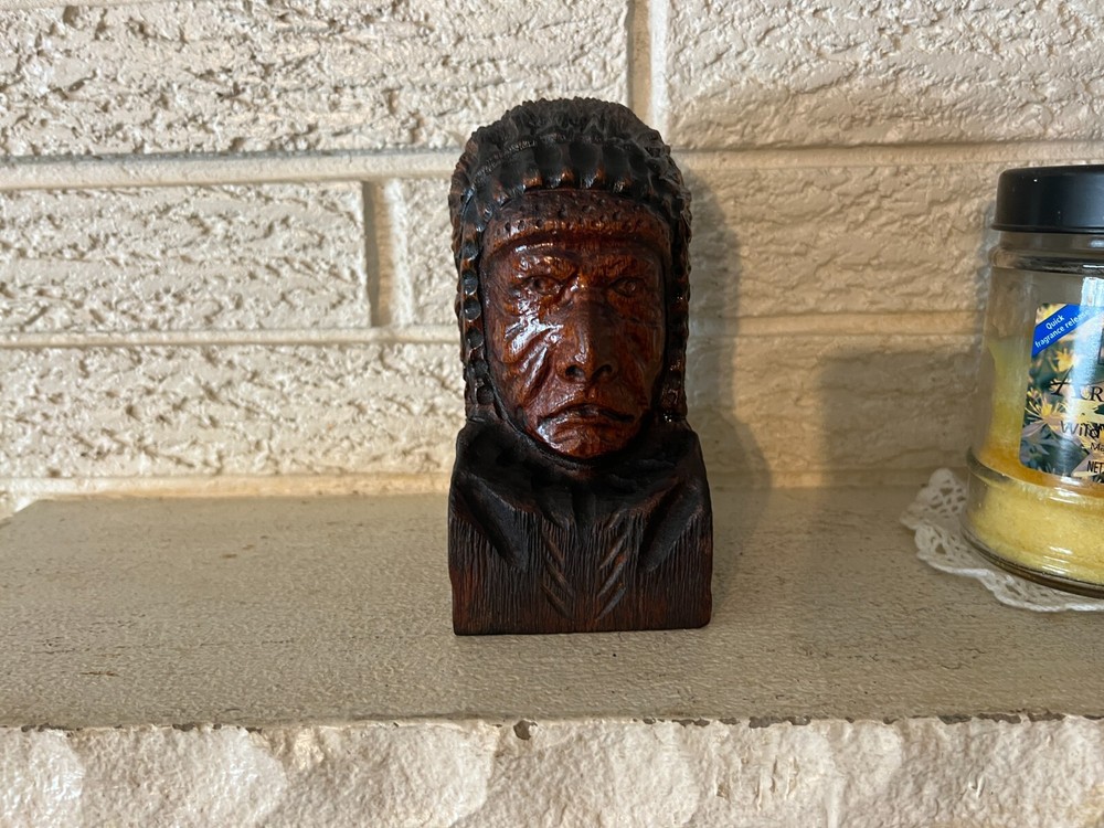 Warrior Chief Native American Indian Bust