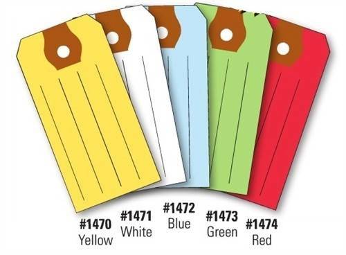 500 Multi-Purpose COLORED AUTOMOTIVE KEY TAGS