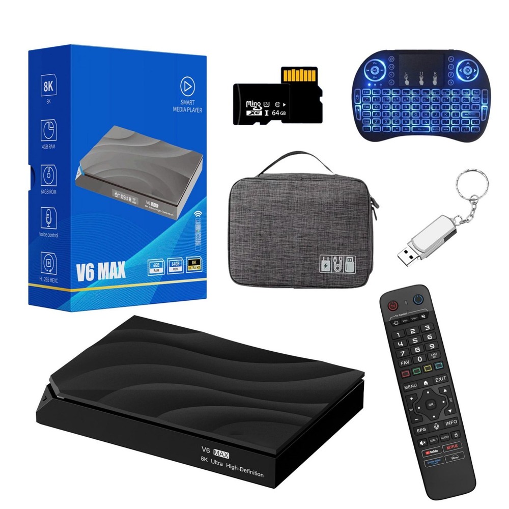 vSeeBox V6 Max Android Streaming Box – Authorized, Fast Same-Day Ship
