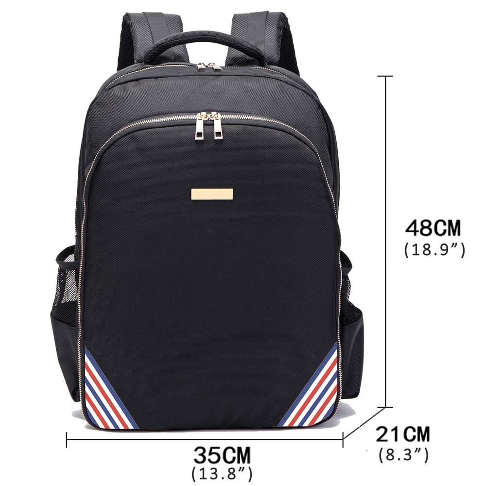 Large Backpack for Barbers Clippers and Tools in Red, White, Blue PU