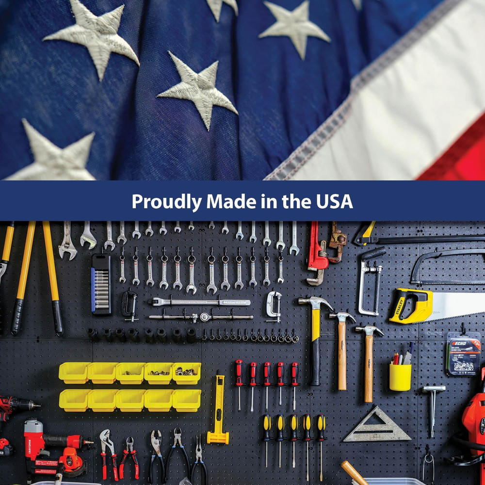 Wallpeg Peg Board Bin Kit - Kit PB-4 - Pegboard Accessories for Garage Storage &