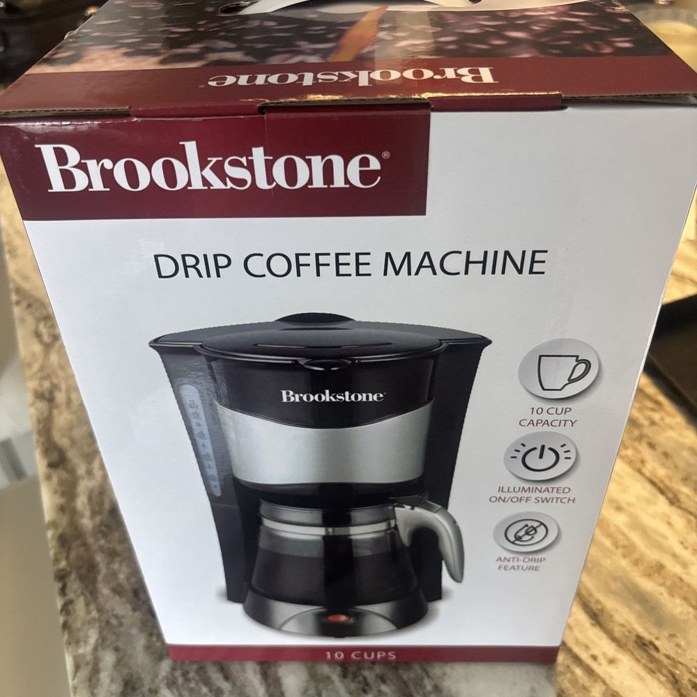 Brookstone 10 Cup Drip Coffee Machine NEW :-)