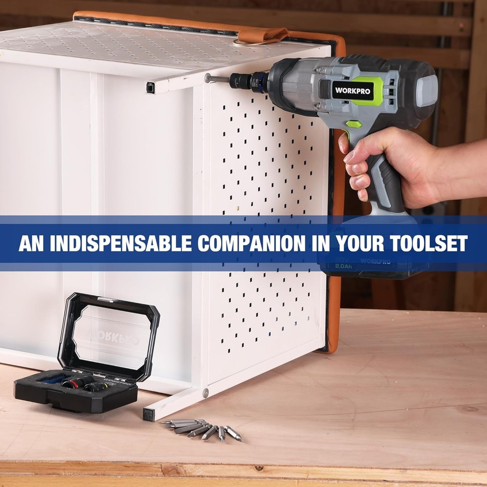 WORKPRO 1/2" 3/8" 1/4inch Quick Release Hex Impact Socket Adapter Bit Holder Set