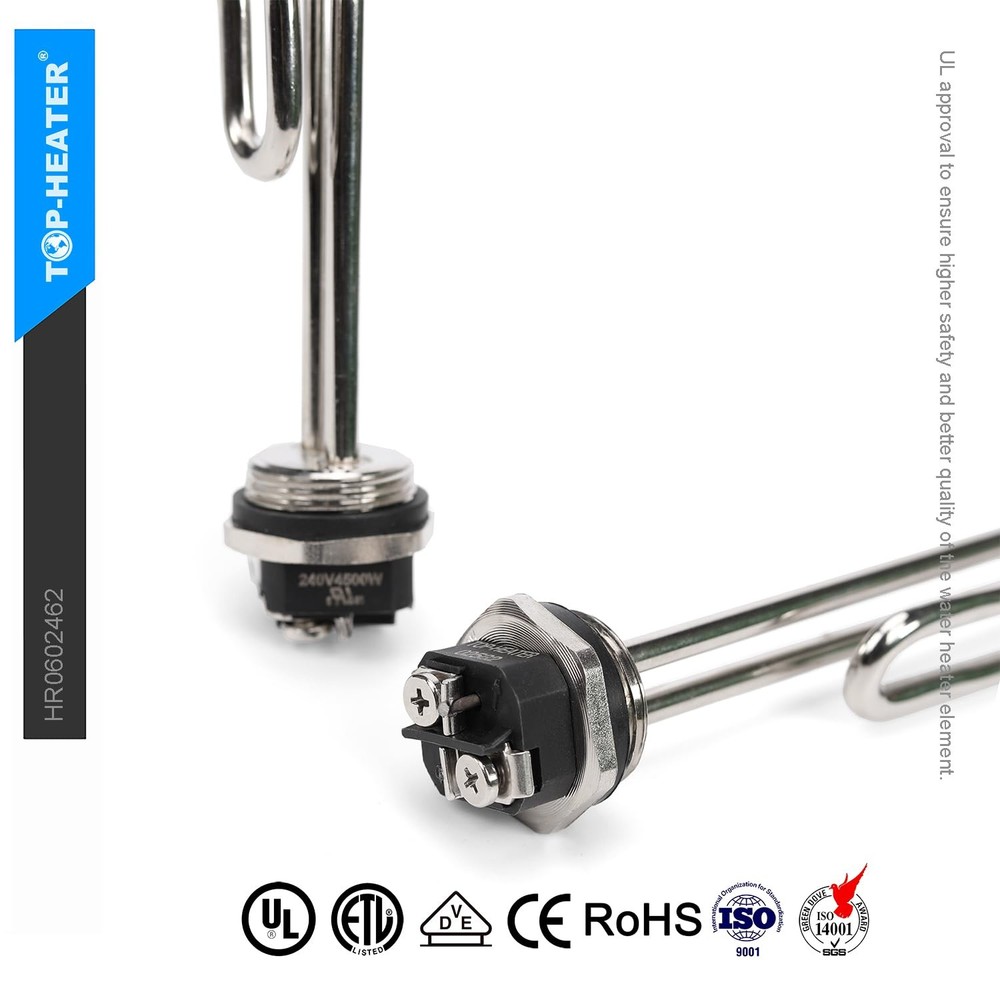 Water Heater Element 4500W,Screw-in,Foldback Type 02582 Silver