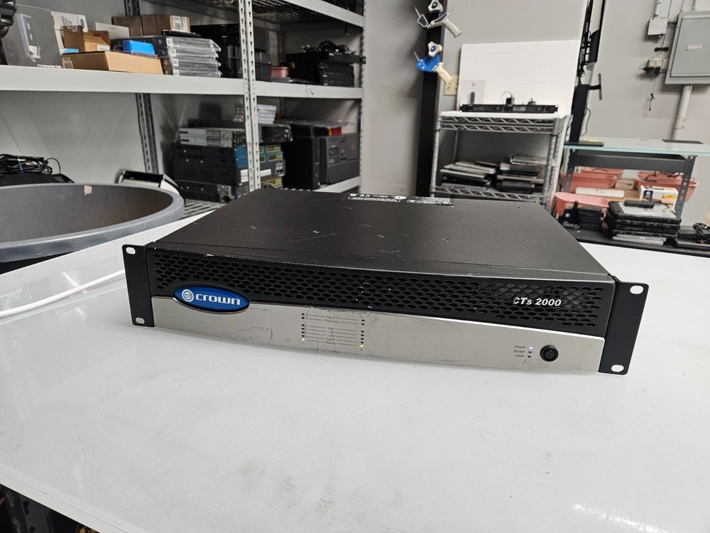 Crown CTS 2000 2 Channel Power Amplifier -AS IS POWERS ON READ
