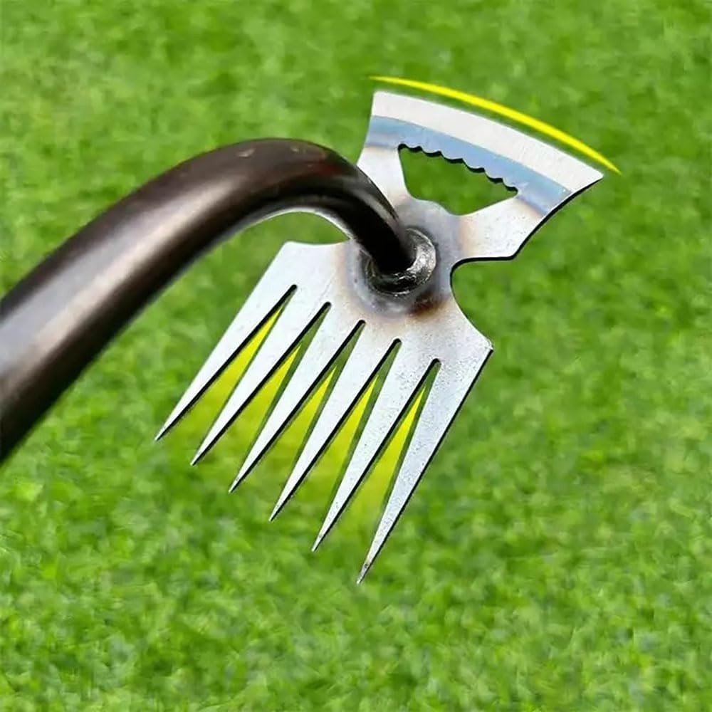 2Pcs Weed Puller Tool, Weeding Artifact Uprooting Steel Hand Weeder Tool,Garden