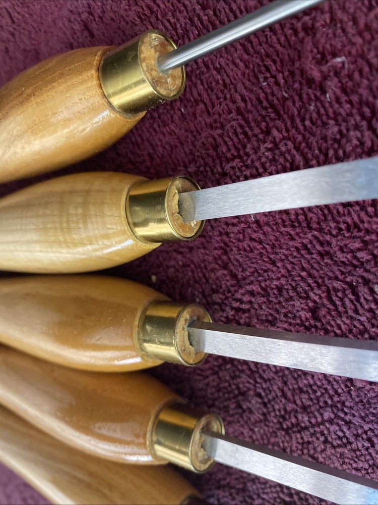 6pc Well Made Carving Chisel Gouge Set Unbranded