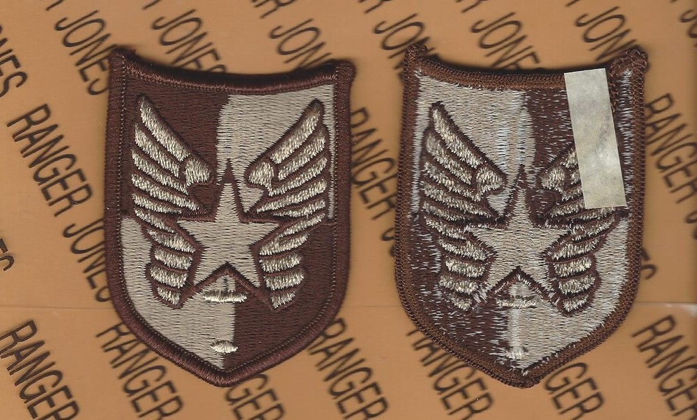 US Army 20th Aviation Brigade Desert DCU uniform patch m/e