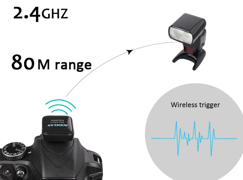 Wireless Flash Trigger 2.4G Remote Control Studio Light Receiver Transmitter Set