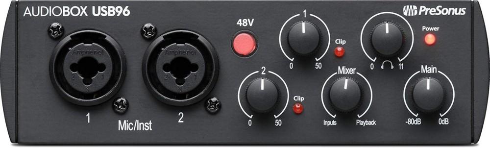 USB Audio Interface 2-Channel Recording Software Studio One Ableton Compatible