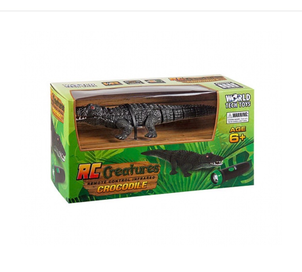 World tech toys RC creatures remote controlled INFRARED crocodile