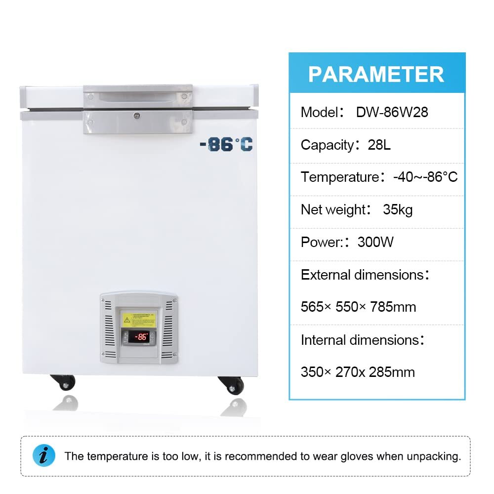 20L-80L Portable Ultra Low Temperature Freezer -86℃ for Lab Sample Storage