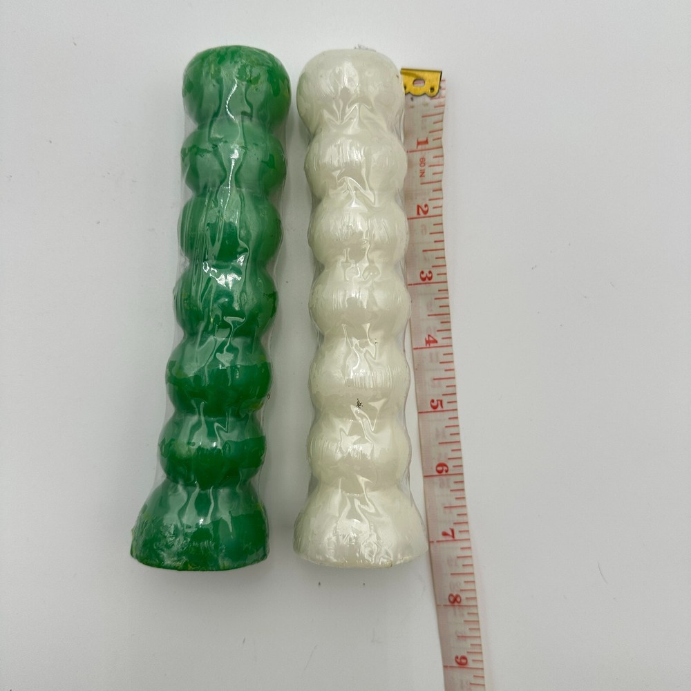 Pair Seven Knob Figural Candles for Magic Spells