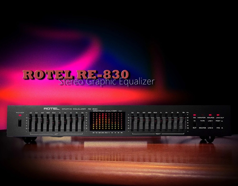 ROTEL RE-830 🌈RAREST🌈 Vintage Stereo Equalizer