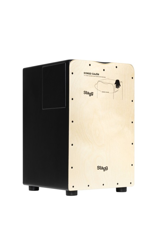 Stagg Cajon Drum with Bongo Sound & Snare Strings Set Combo