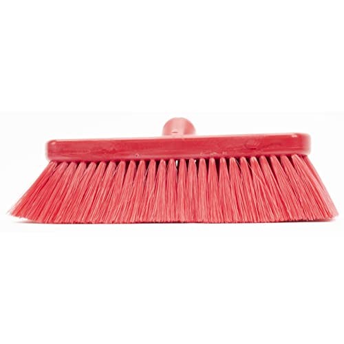 4278EC05 Flo-Thru Plastic Wall Scrub Brush, Equipment Brush Solid Color 1 Red