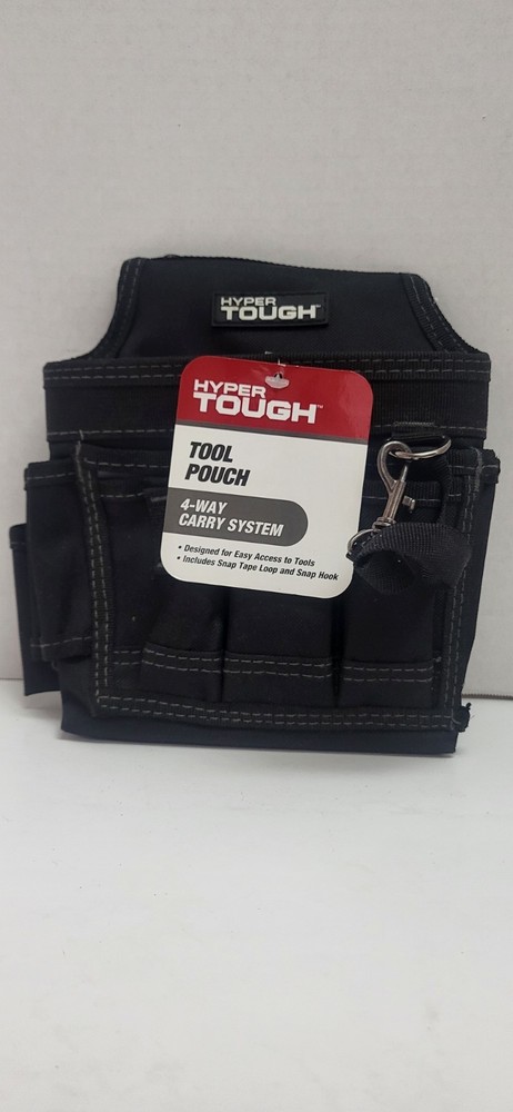 NWT Hyper Tough Tool Pouch 4 Way Carry System Includes Snap Tape Loop & Hook
