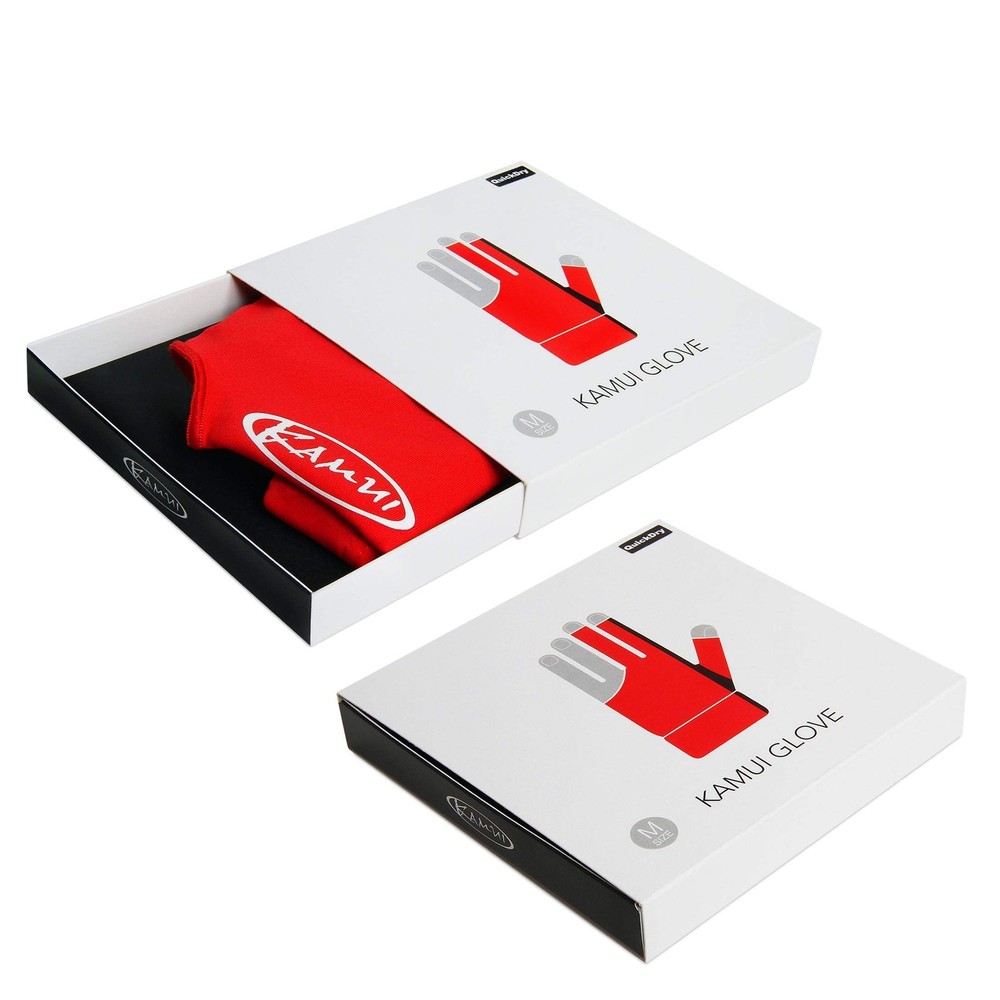 Billiard Glove - Quickdry - for Left Hand (Red, Small)