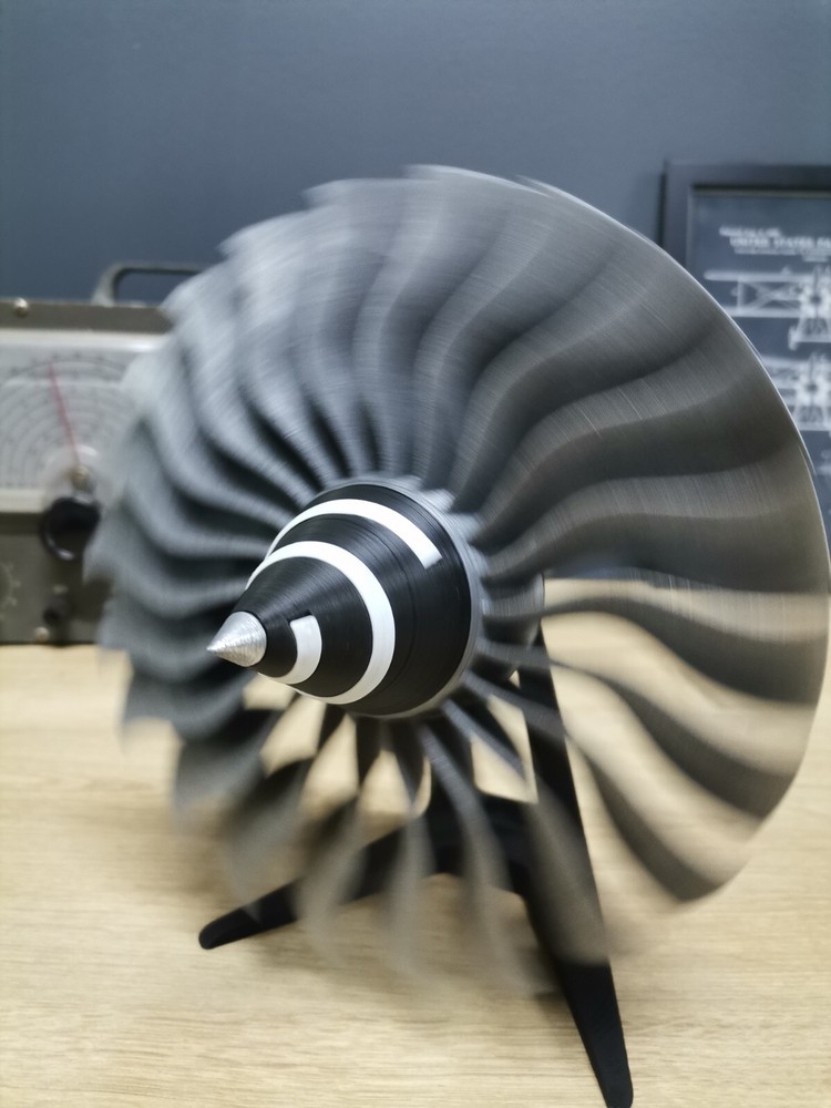 Jet Engine Turbo Fan Desk Decor