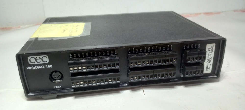 Excellent Condition CEC webDAQ/100 Data Acquisition Module Firmware Rev. 2.0