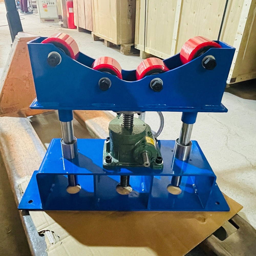 2 PCS 500KG Manual Accurate Rolling Support Frame for Welding Adjustable Height