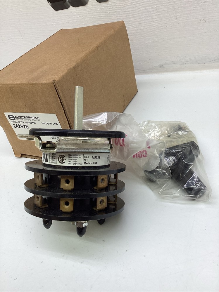 Electroswitch 24202B Rotary Switch 20A NIB