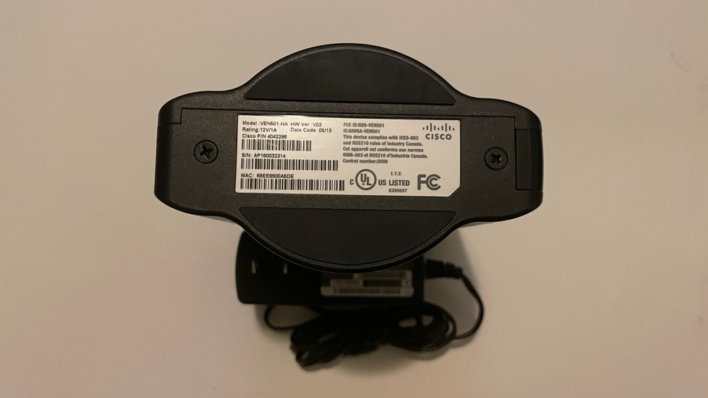 Cisco VEN501-NA Wireless Access Point (g8) Technicolor with DC Adapter Included